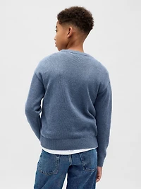 Kids Relaxed Crewneck Sweater