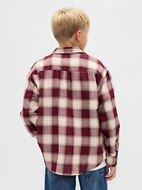 Kids Relaxed Plaid Shirt