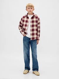 Kids Relaxed Plaid Shirt