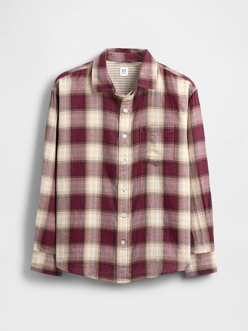 Kids Relaxed Plaid Shirt