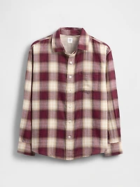 Kids Relaxed Plaid Shirt