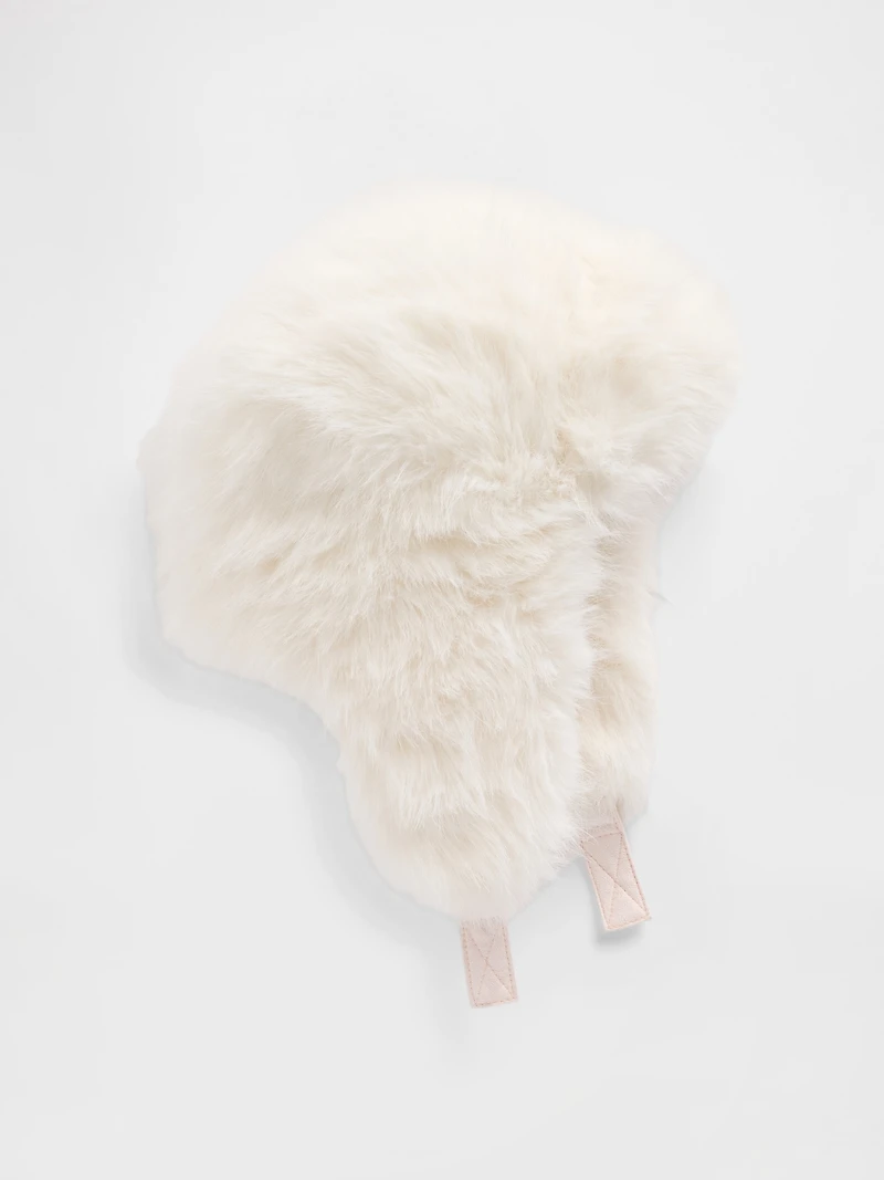 Kids Faux Fur Trapper Hat