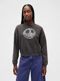 Gap × Disney Tim Burton’s The Nightmare Before Christmas Heavyweight Skull Sweatshirt