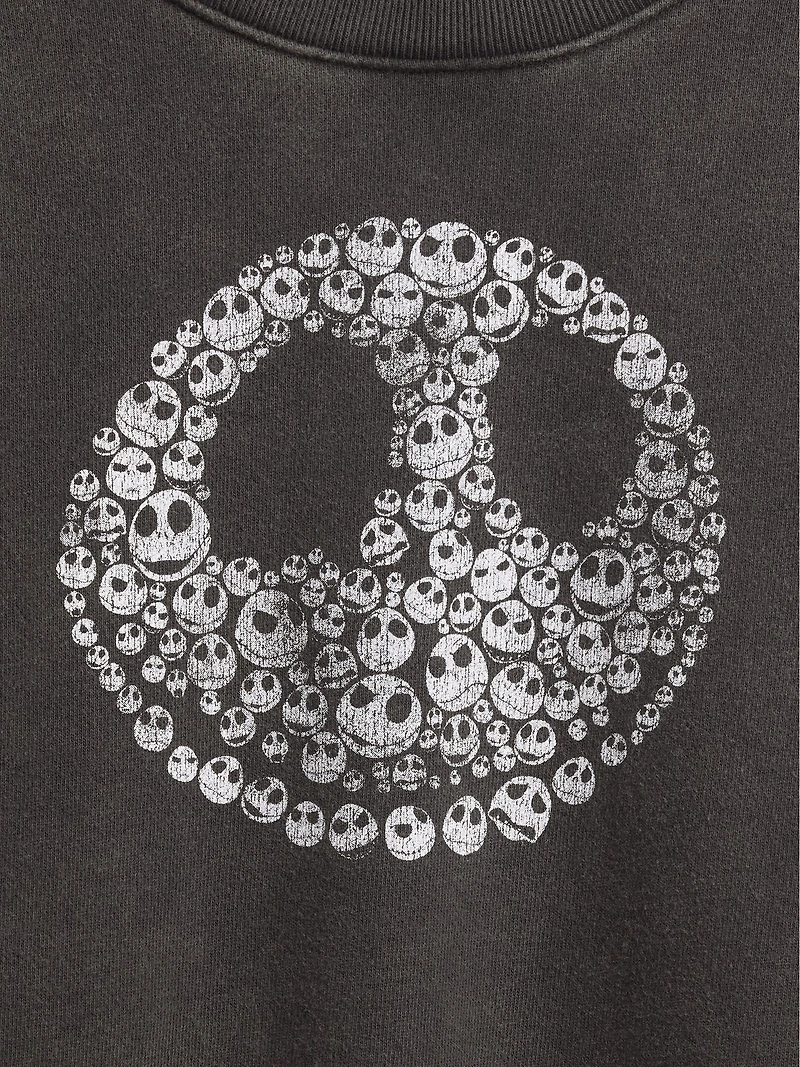 Gap × Disney Tim Burton’s The Nightmare Before Christmas Heavyweight Skull Sweatshirt