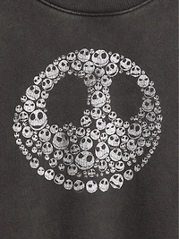 Gap × Disney Tim Burton’s The Nightmare Before Christmas Heavyweight Skull Sweatshirt