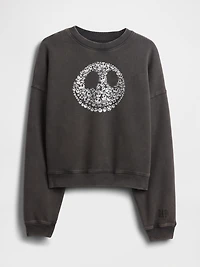 Gap × Disney Tim Burton’s The Nightmare Before Christmas Heavyweight Skull Sweatshirt