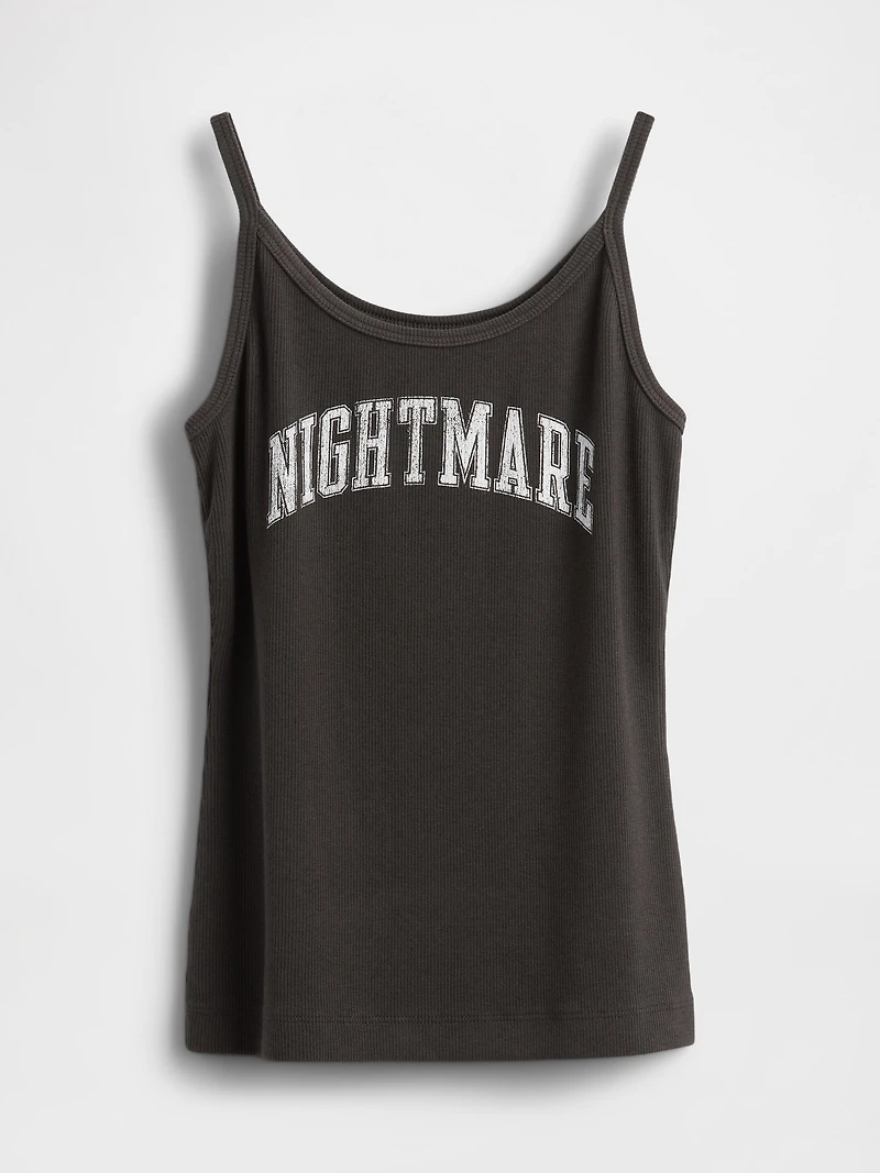 Gap × Disney Tim Burton’s The Nightmare Before Christmas Mini Rib Tank Top