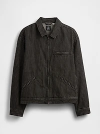 Gap × Disney Tim Burton’s The Nightmare Before Christmas Stripe Denim Jacket