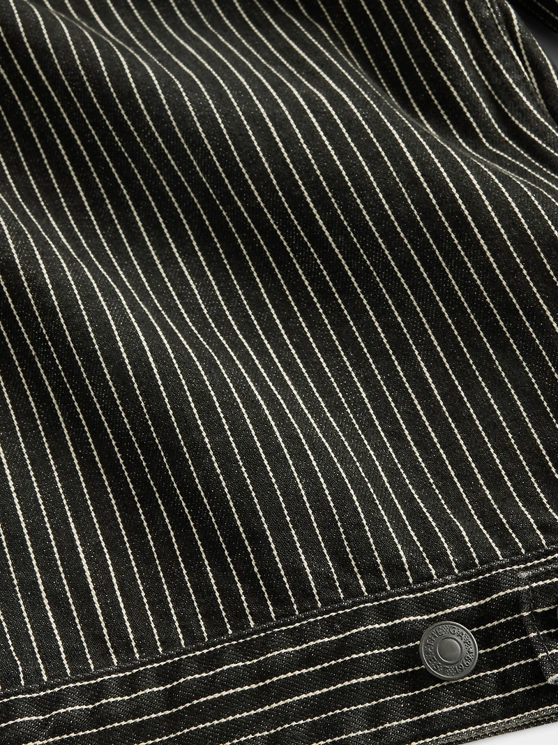 Gap × Disney Tim Burton’s The Nightmare Before Christmas Stripe Denim Jacket