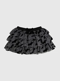 Sweet Wink Flocked Bats Halloween Bow Tiered Tutu