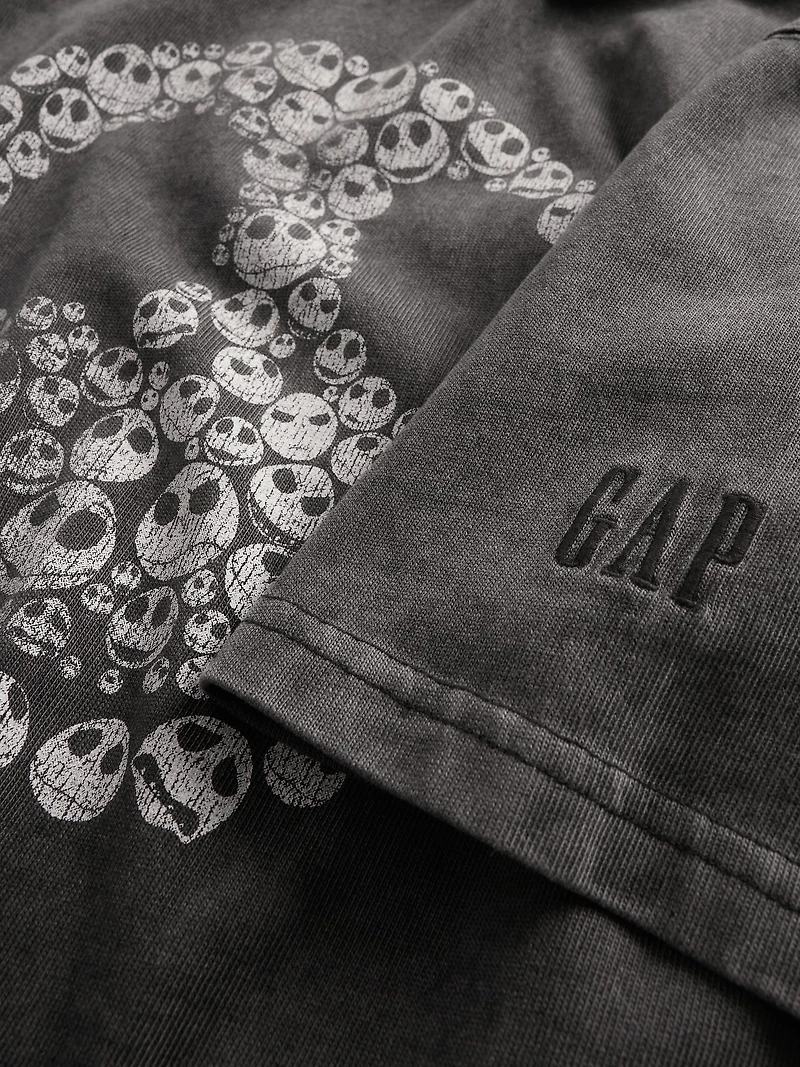 Gap × Disney Tim Burton’s The Nightmare Before Christmas Skull T-Shirt
