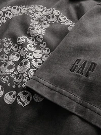 Gap × Disney Tim Burton’s The Nightmare Before Christmas Skull T-Shirt