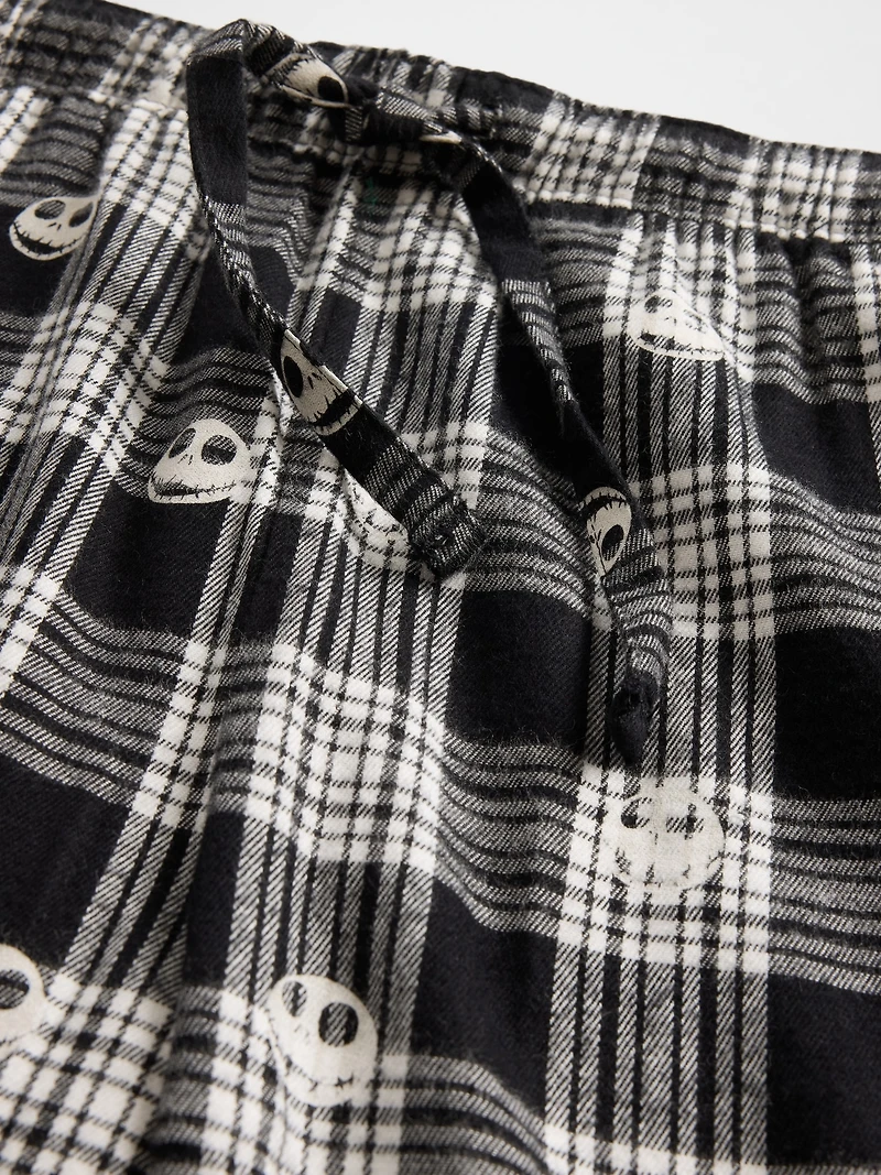 Gap × Disney Tim Burton’s The Nightmare Before Christmas Adult Skull Flannel PJ Pants