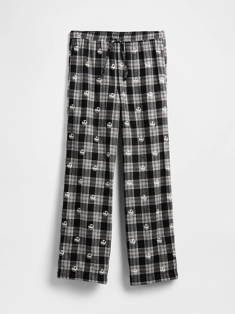 Gap × Disney Tim Burton’s The Nightmare Before Christmas Adult Skull Flannel PJ Pants
