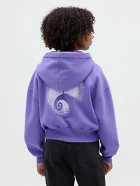 Gap × Disney Tim Burton’s The Nightmare Before Christmas Kids VintageSoft Crop Hoodie