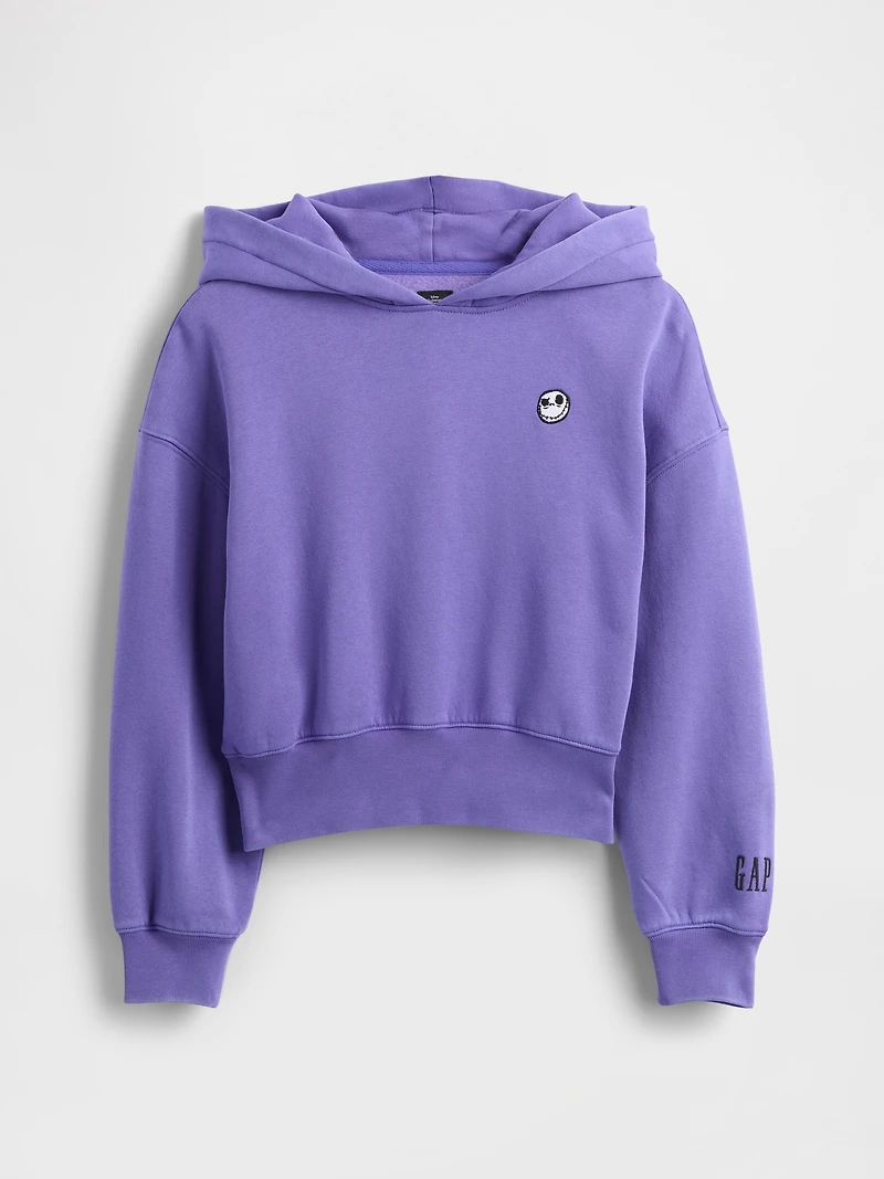 Gap × Disney Tim Burton’s The Nightmare Before Christmas Kids VintageSoft Crop Hoodie