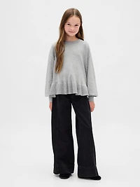 Kids Relaxed Peplum Sweater