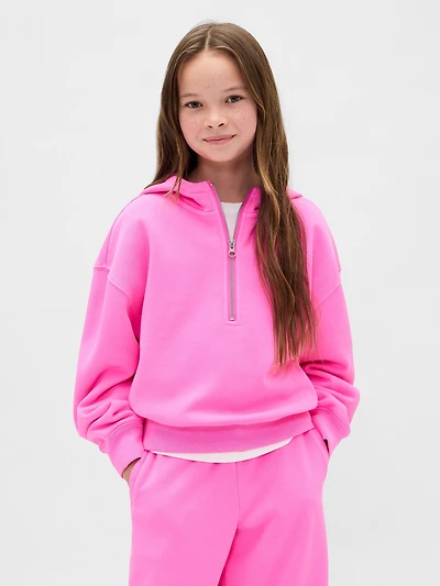 Kids VintageSoft Half-Zip Hoodie