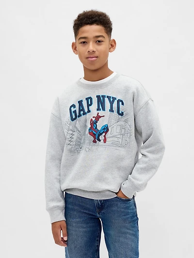 Kids VintageSoft Marvel Graphic Logo Sweatshirt