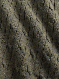 Merino Wool-Blend Cable-Knit Sweater