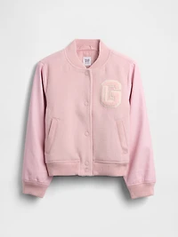 Kids Wool-Blend Varsity Bomber Jacket