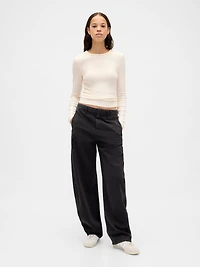 Pointelle Rib T-Shirt