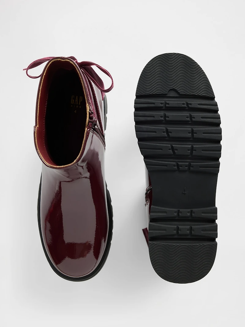 Kids Bow Ankle Boots