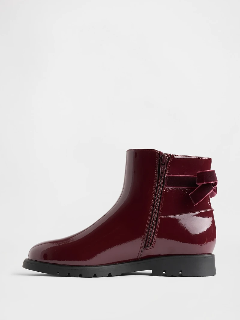 Kids Bow Ankle Boots