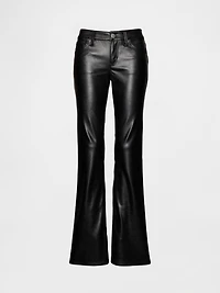 Low Rise Recycled Vegan Leather Long & Lean Pants