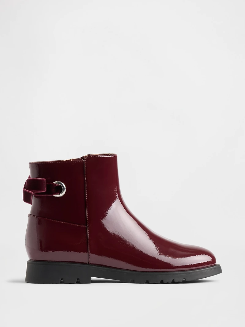 Kids Bow Ankle Boots