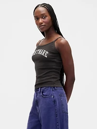 Gap × Disney Tim Burton’s The Nightmare Before Christmas Mini Rib Tank Top