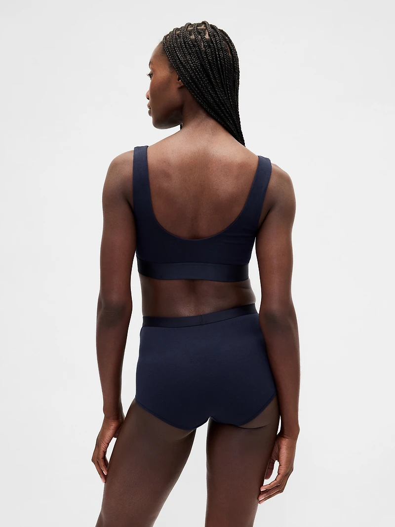 Organic Stretch Cotton Gap Logo Bralette