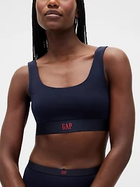 Organic Stretch Cotton Gap Logo Bralette