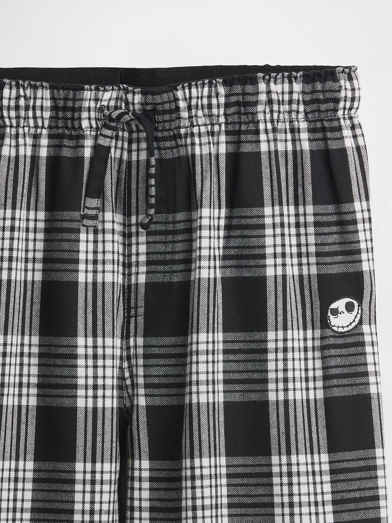 Gap × Disney Tim Burton’s The Nightmare Before Christmas Kids Skull Flannel PJ Pants