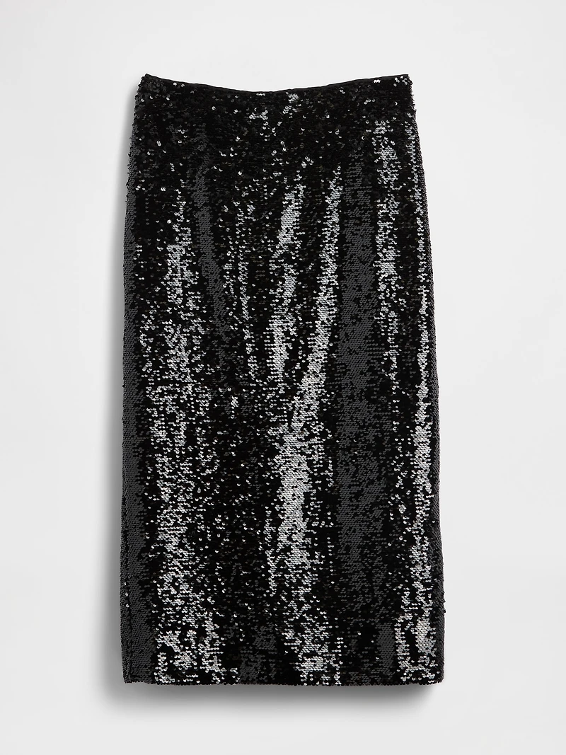Sequin Maxi Skirt