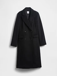 Wool-Blend Chesterfield Coat