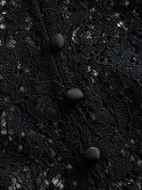 Lace Button-Front Top