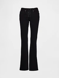 Low Rise Long & Lean Lace-Up Jeans