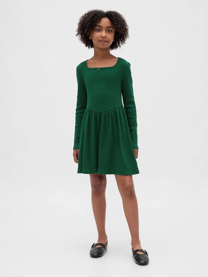 Kids Square-Neck Dress