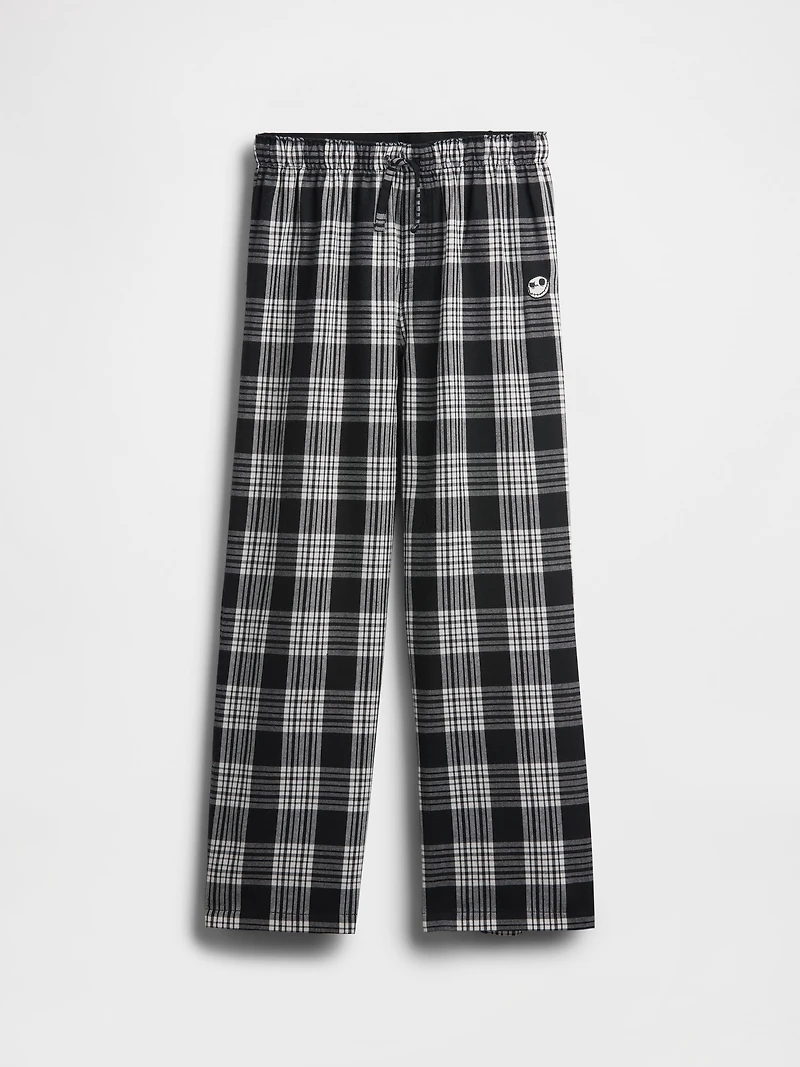 Gap × Disney Tim Burton’s The Nightmare Before Christmas Kids Skull Flannel PJ Pants