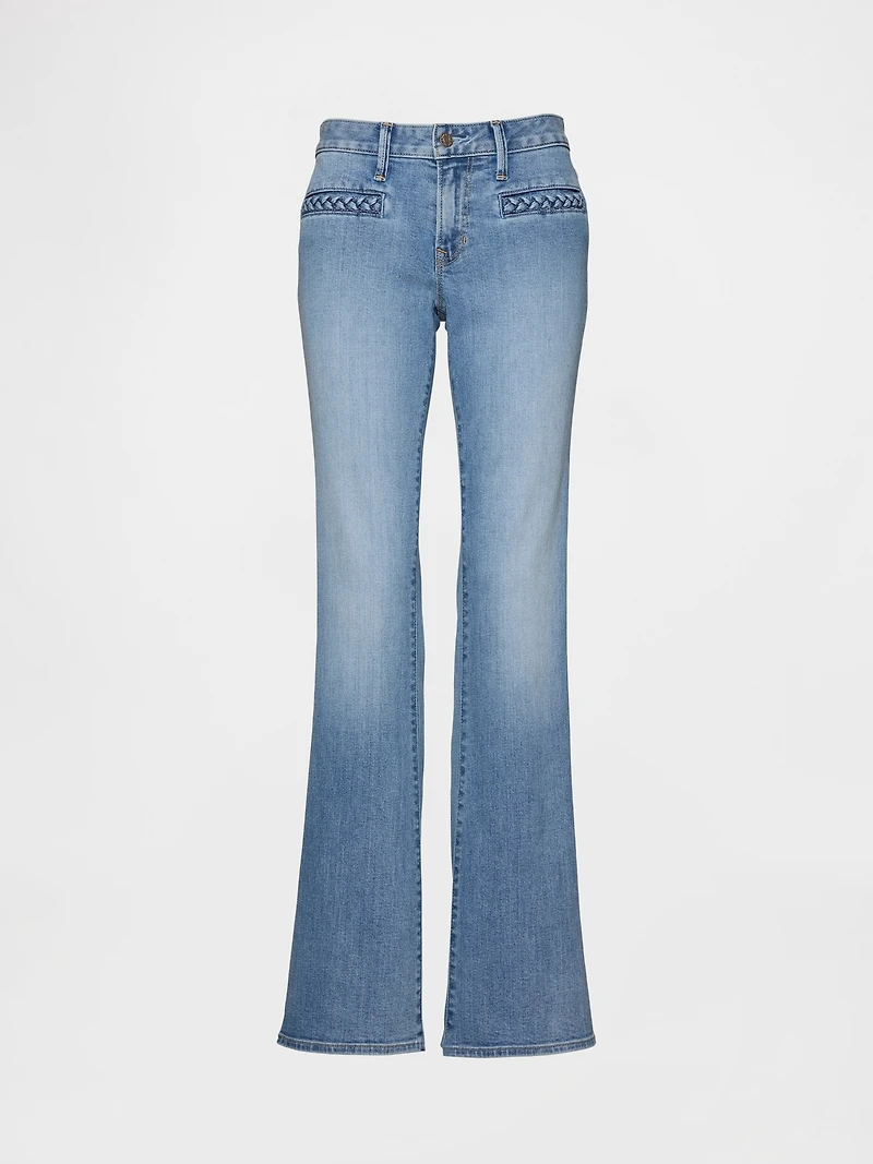 Low Rise Braided Pocket Long & Lean Jeans