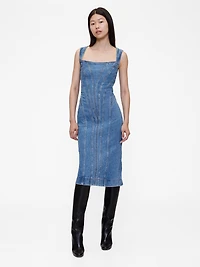 GapStudio Seamed Denim Midi Dress