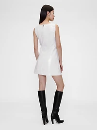 GapStudio Vegan Patent Leather Mini Dress