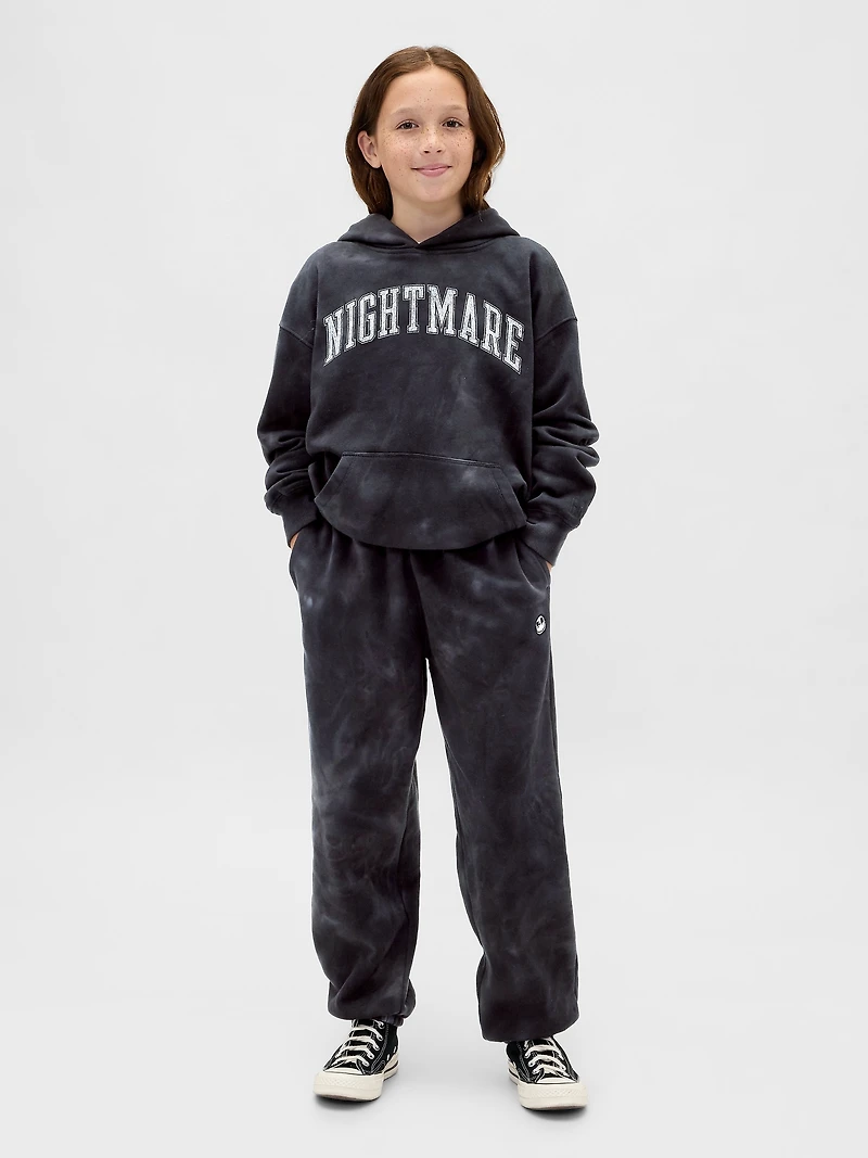 Gap × Disney Tim Burton’s The Nightmare Before Christmas Kids VintageSoft Skull Baggy Joggers