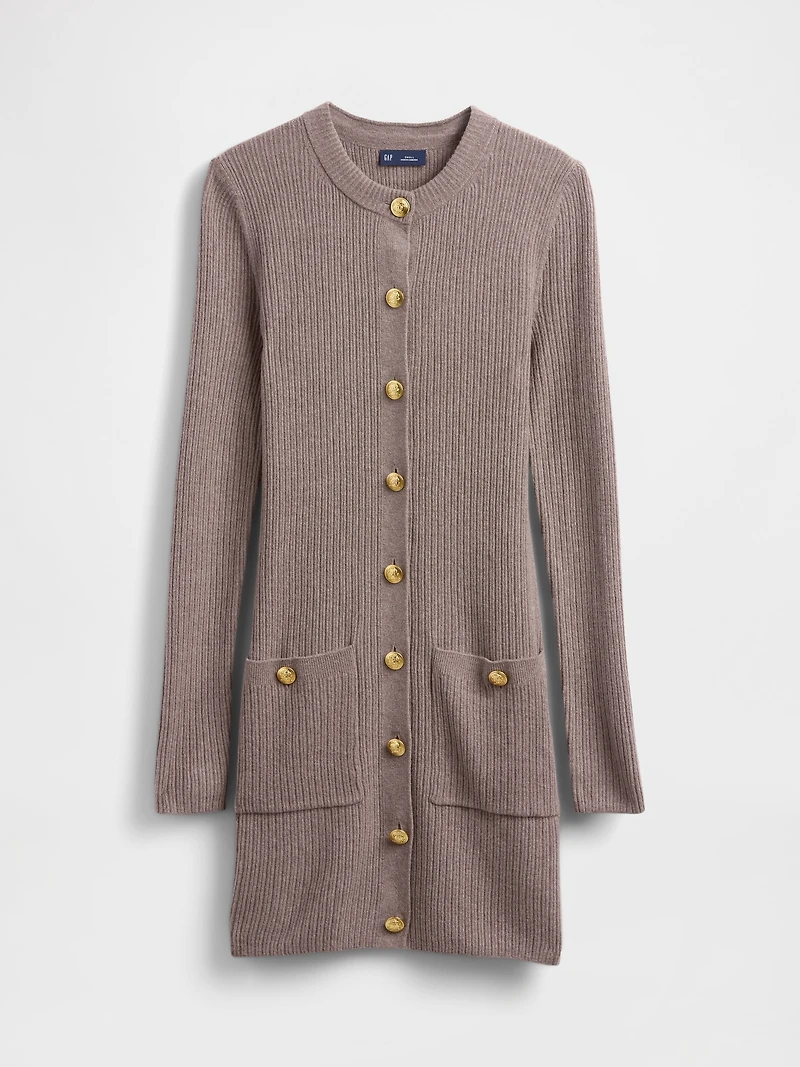 CashSoft Rib Pocket Mini Sweater Dress