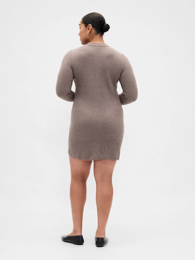 CashSoft Rib Pocket Mini Sweater Dress