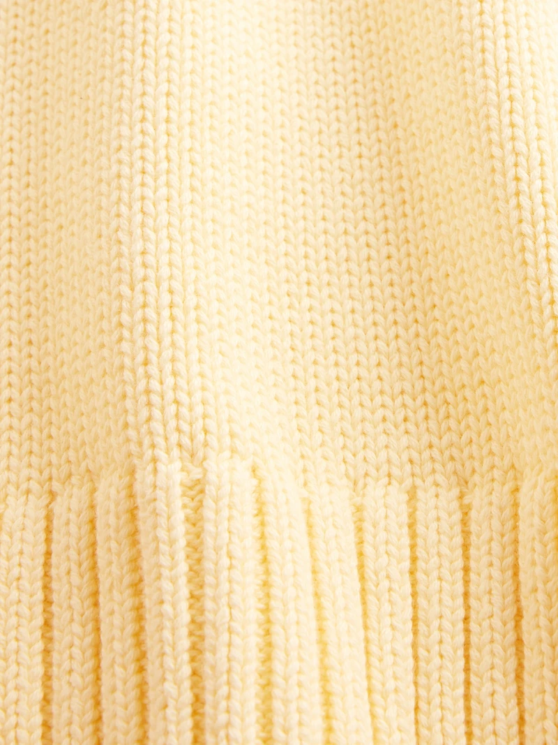 100% Cotton Oversized Mockneck Sweater