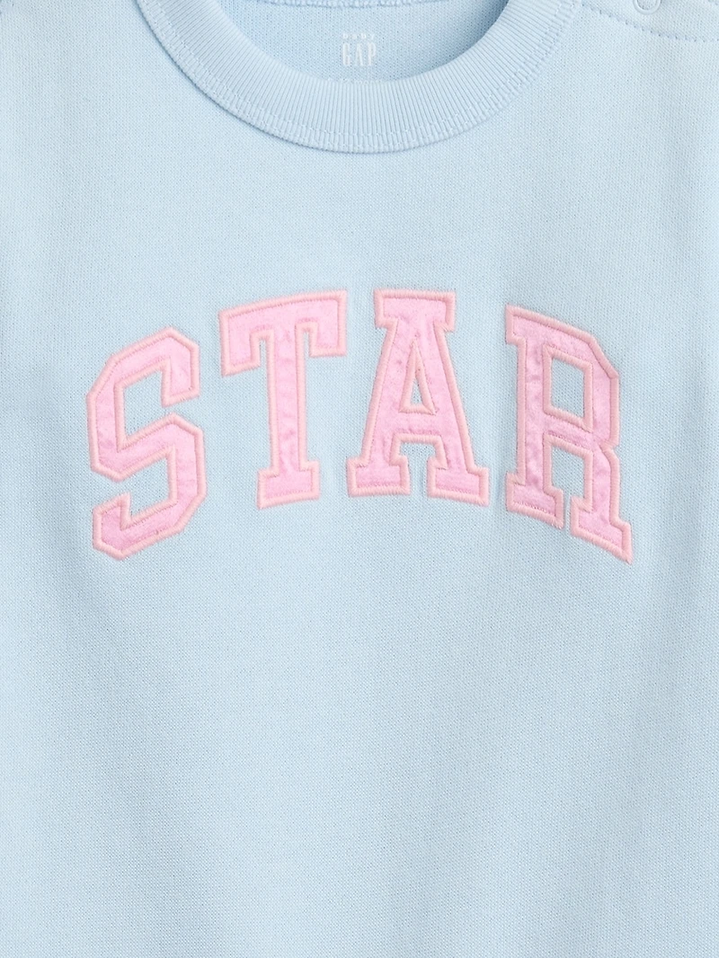Gap × Sandy Liang Baby VintageSoft Logo One-Piece
