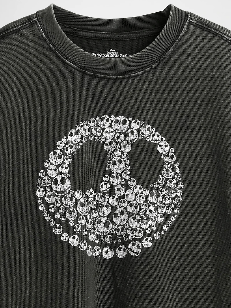 Gap × Disney Tim Burton’s The Nightmare Before Christmas Kids Skull T-Shirt