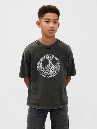 Gap × Disney Tim Burton’s The Nightmare Before Christmas Kids Skull T-Shirt